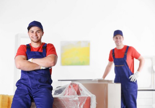 Commercial moving team planning a New Cross business relocation