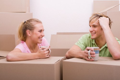 Careful loading of household furniture for removals in New Cross