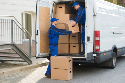 Careful wrapping of fragile household items