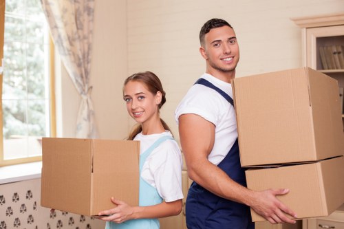 Organised unpacking in a New Cross flat